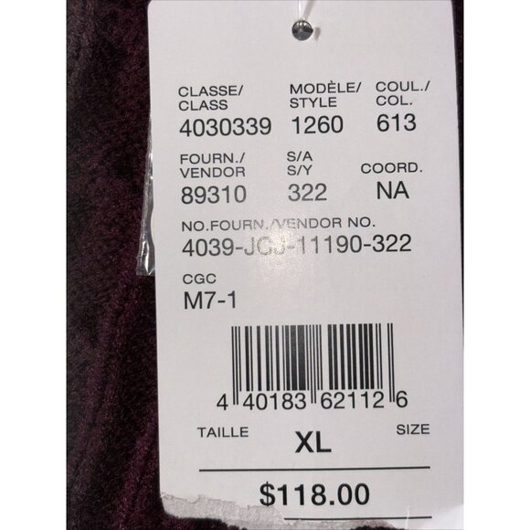 NWT LAURA Petites Chunky Knit Ribbed Burgundy Long Cardigan Knitted Jacket Sz XL - Picture 10 of 16